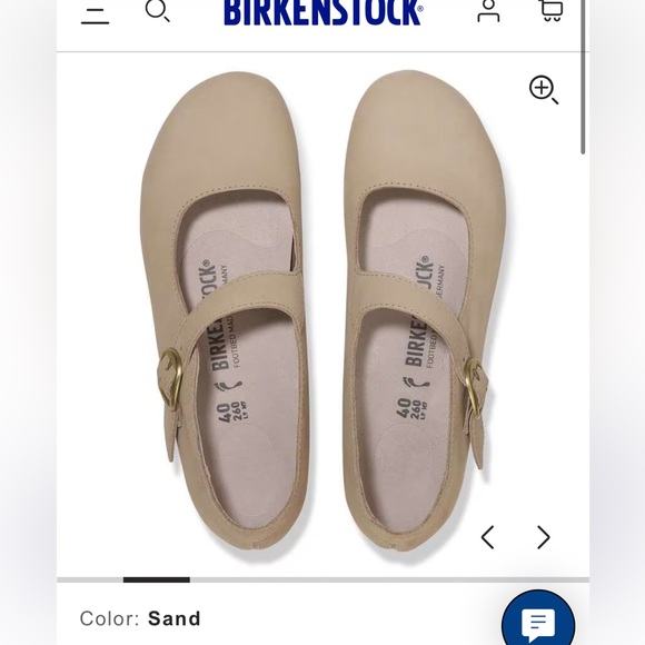 Birkenstock TRACY Mary Jane Shoes Womens 9 EU 40 Nubuck Leather Tan Beige Buckle - Picture 15 of 16